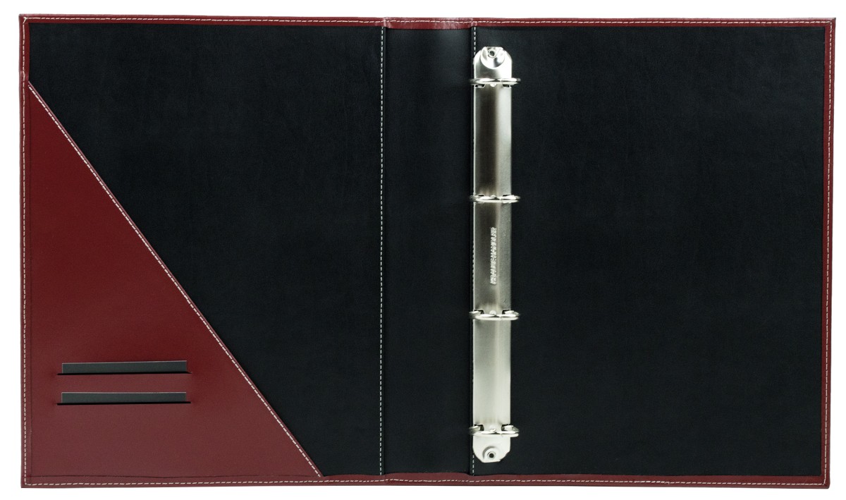 Ordner DIN A4 / DIN A4+ | Echtleder | CAMBRIDGE rot